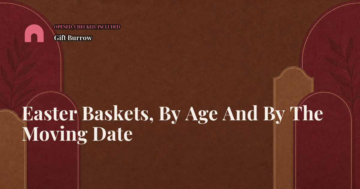Easter Baskets, By Age And By The Moving Date